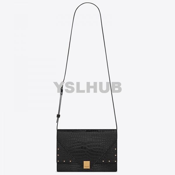 Replica YSL Fake Saint Laurent Cassandra Medium Bag In White Grained Leather 11