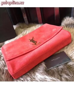 Replica YSL Fake Saint Laurent Kate Medium Reversible Eros Red Bag 2