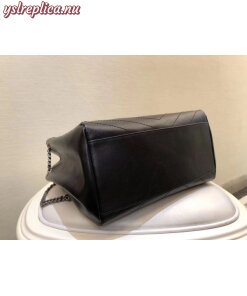 Replica YSL Fake Saint Laurent Medium Nolita Bag In Black Vintage Leather 2