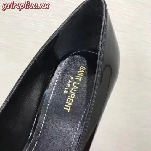 Replica YSL Fake Saint Laurent Opyum 110 pump In Black Patent Leather 7