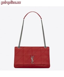 Replica YSL Fake Saint Laurent Medium Jamie Bag In Red Patchwork Leather