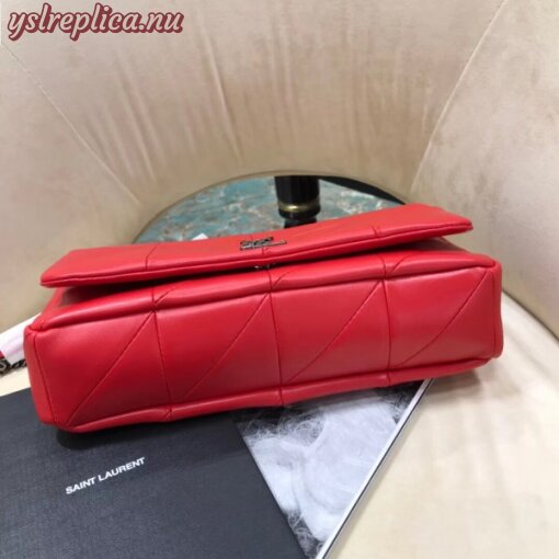 Replica YSL Fake Saint Laurent Medium Jamie Bag In Red Patchwork Leather 2