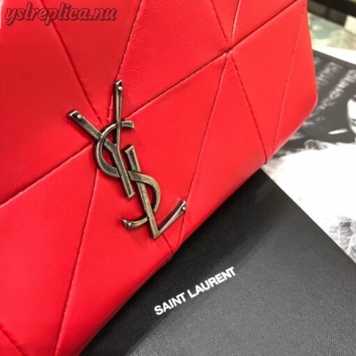 Replica YSL Fake Saint Laurent Medium Jamie Bag In Red Patchwork Leather 4