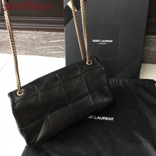 Replica YSL Fake Saint Laurent Medium Jamie Bag In Black Patchwork Leather 3