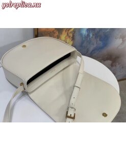 Replica YSL Fake Saint Laurent Joan Satchel In White Y Quilted Leather 2