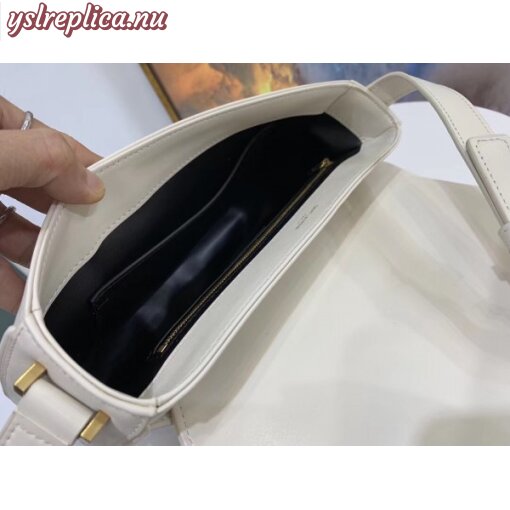 Replica YSL Fake Saint Laurent Joan Satchel In White Y Quilted Leather 3