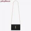 Replica YSL Fake Saint Laurent WOC Uptown Chain Wallet In Red Leather 10