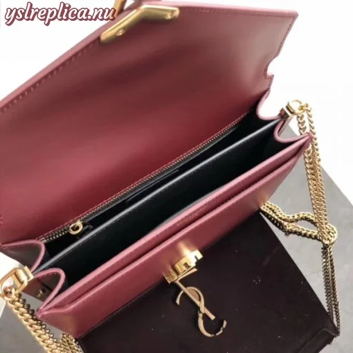 Replica YSL Fake Saint Laurent Bordeaux Cassandra Monogram Clasp Bag 8