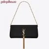 Replica YSL Fake Saint Laurent Bordeaux Cassandra Monogram Clasp Bag 9