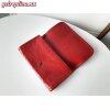 Replica YSL Fake Saint Laurent Niki Large Wallet In Red Crinkled Vintage Leather