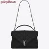 Replica YSL Fake Saint Laurent Large Bordeaux College Shoulder Bag 9