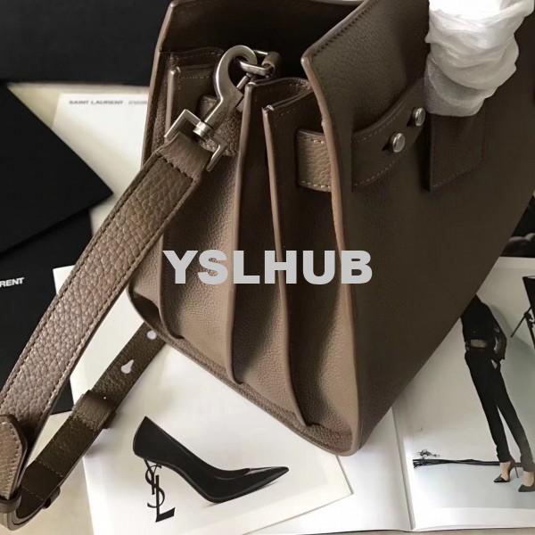 Replica YSL Fake Saint Laurent Small Sac de Jour Souple Bag In Taupe Grained Leather