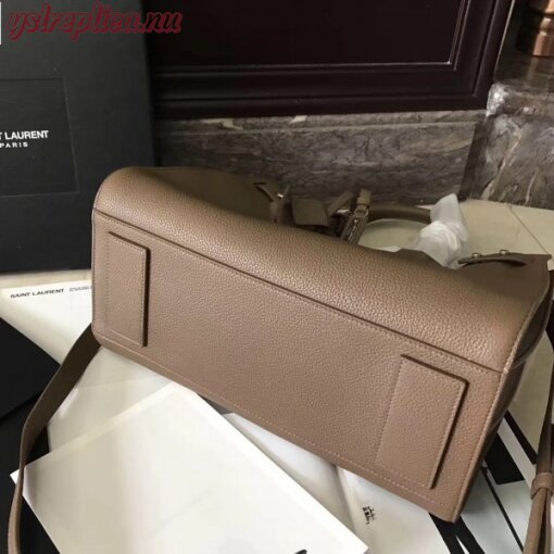 Replica YSL Fake Saint Laurent Small Sac de Jour Souple Bag In Taupe Grained Leather 6