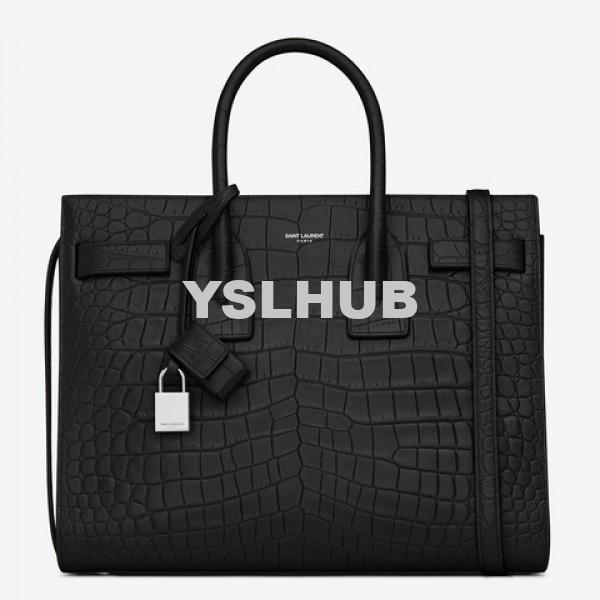 Replica YSL Fake Saint Laurent Medium Envelope Bag In Grey Grained Leather 12
