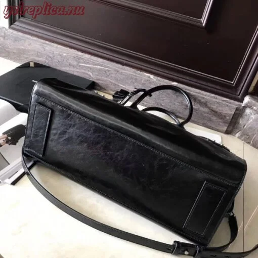 Replica YSL Fake Saint Laurent Sac De Jour Souple 36 Duffle Bag In Black Moroder Leather 3