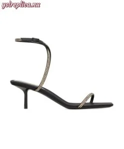 Replica YSL Saint Laurent Nuit Sandals In Crepe Satin And Rhinestones