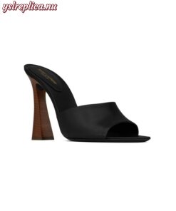 Replica YSL Saint Laurent Suite Mules in Smooth Leather 2