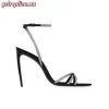 Replica YSL Saint Laurent Cassandra Strappy Leather Logo Sandals 4