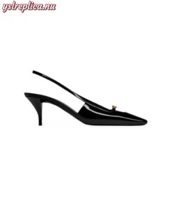 Replica YSL Saint Laurent Blade Slingback Pumps In Patent Leather