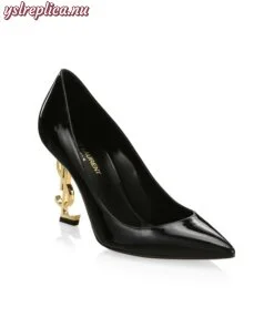 Replica YSL Saint Laurent Opyum Point-Toe Patent Leather Pumps 2