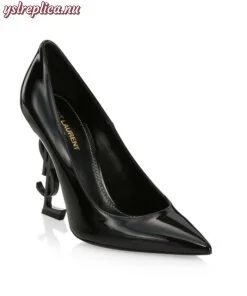 Replica YSL Saint Laurent Opyum Point-Toe Patent Leather Pumps 2