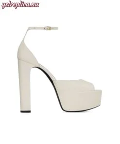 Replica YSL Saint Laurent Jodie Platform Sandals In Smooth Leather