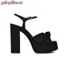 Replica YSL Saint Laurent Cassandra Leather Slingback Sandals 8