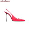Replica YSL Saint Laurent Blade Slingback Pumps in Shiny Leather 5