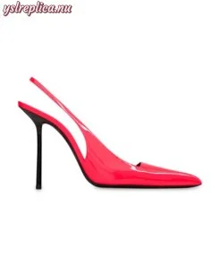 Replica YSL Saint Laurent Kiss Slingback Pumps in Patent Leather