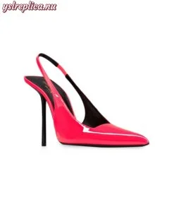 Replica YSL Saint Laurent Kiss Slingback Pumps in Patent Leather 2