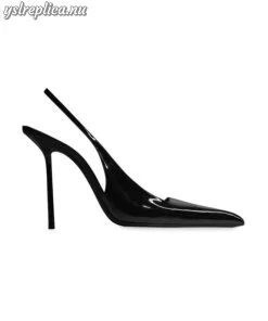 Replica YSL Saint Laurent Kiss Slingback Pumps in Patent Leather