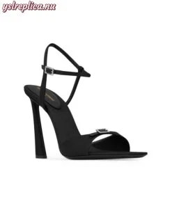 Replica YSL Saint Laurent Venue Sandals in Crepe Satin 2