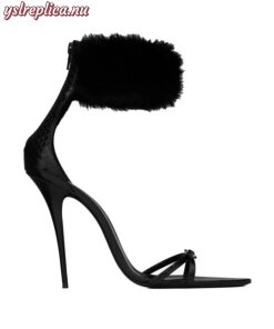 Replica YSL Saint Laurent Satine Sandals In Lacquered Ayers