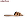 Replica YSL Saint Laurent Isla Flat Sandals in Smooth Leather 6