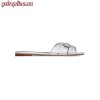 Replica YSL Saint Laurent Caleb Flat Sandals in Smooth Leather 6