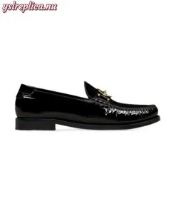 Replica YSL Saint Laurent Le Loafer Penny Slippers in Patent Leather