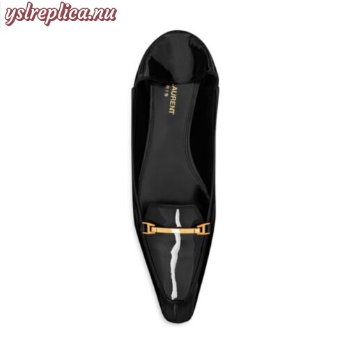 Replica YSL Saint Laurent Chris Slippers in Patent Leather 6