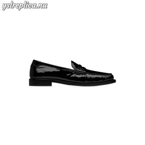 Replica YSL Saint Laurent Le Loafer Penny Slippers in Patent Leather