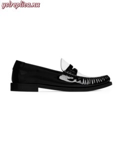 Replica YSL Saint Laurent Le Loafer Monogram Penny Slippers in Patent Leather