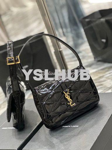 Replica YSL Saint Laurent Le 57 Hobo Bag In Quilted Patent 6985672 Bla 2