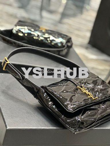 Replica YSL Saint Laurent Le 57 Hobo Bag In Quilted Patent 6985672 Bla 5