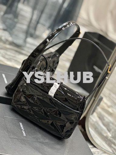 Replica YSL Saint Laurent Le 57 Hobo Bag In Quilted Patent 6985672 Bla 7
