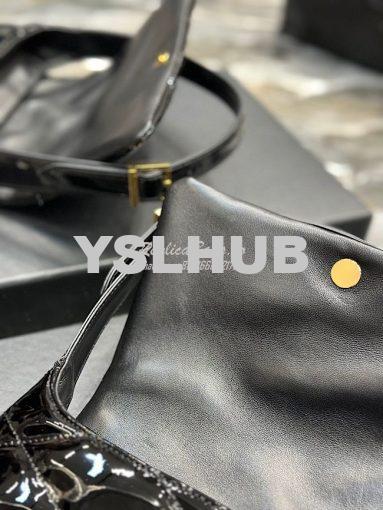 Replica YSL Saint Laurent Le 57 Hobo Bag In Quilted Patent 6985672 Bla 8