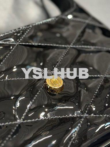 Replica YSL Saint Laurent Le 57 Hobo Bag In Quilted Patent 6985672 Bla 11