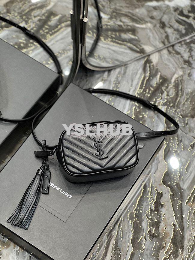 Replica YSL Saint Laurent Le 57 Hobo Bag In Quilted Patent 6985672 Bla 14