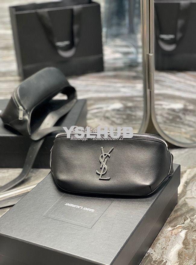 Replica YSL Saint Laurent Lou Belt Bag In Quilted Leather All Black 10