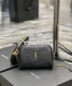 Replica YSL Saint Laurent Gaby Chain Pouch In Quilted Lambskin 7336671 2
