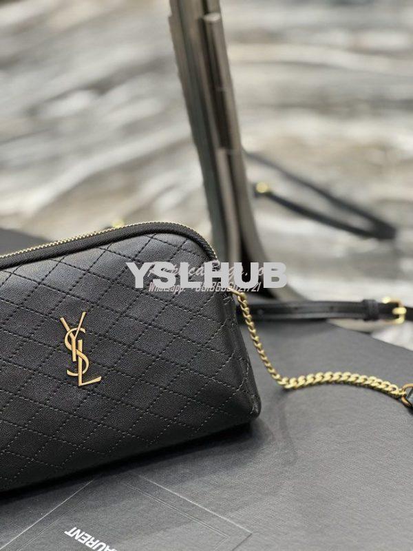 Replica YSL Saint Laurent Gaby Chain Pouch In Quilted Lambskin 7336671 3