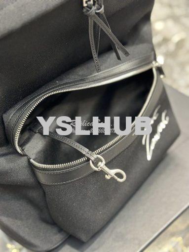 Replica YSL Saint Laurent Embroidered City Backpack In Canvas 534968 6