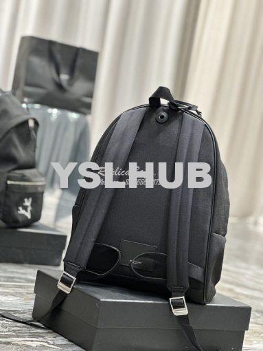 Replica YSL Saint Laurent Embroidered City Backpack In Canvas 534968 8